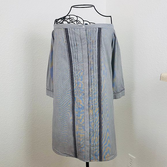 GREYLAN Cold Shoulder Long Sleeve Dress M cotton - Picture 1 of 15